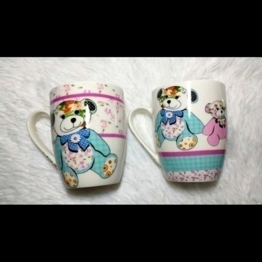 All For You Patchwork Teddy Bear Ceramic M…